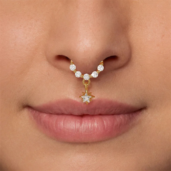 HOOP SEGMENT PIERCING IN STERLING SILVER