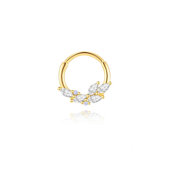 HOOP SEGMENT PIERCING IN STERLING SILVER