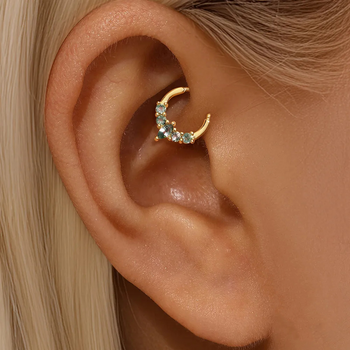 HOOP SEGMENT PIERCING IN STERLING SILVER