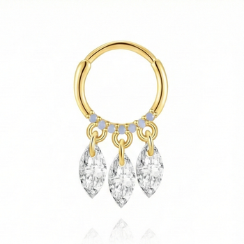 HOOP SEGMENT PIERCING IN STERLING SILVER