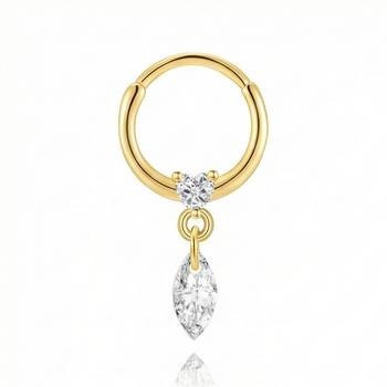 HOOP SEGMENT PIERCING IN STERLING SILVER