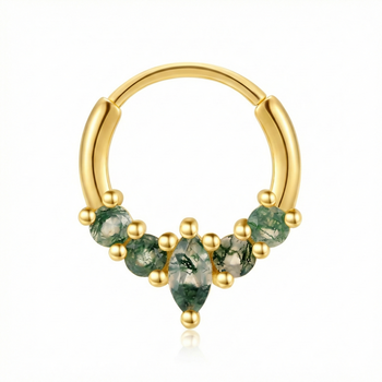 HOOP SEGMENT PIERCING IN STERLING SILVER