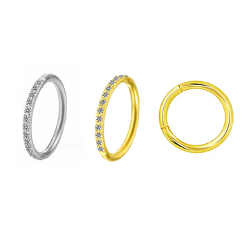 HOOP PIERCING IN SOLID GOLD