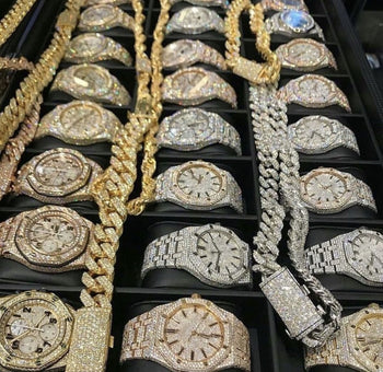 ICED OUT HIP HOP MOISSANITE DIAMOND WATCHES
