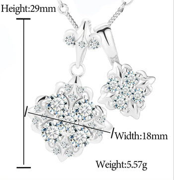 Pendentif iris en moissanite serti de diamants et monté sur argent sterling 