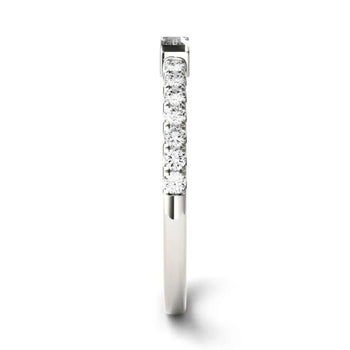 IE0039 BAGUETTE MOISSANITE DIAMOND RING IN STERLING SILVER