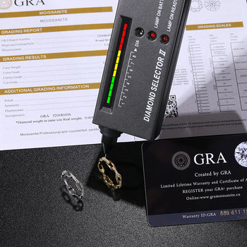 Bague de mariage en argent sterling avec diamant et moissanite IE0045