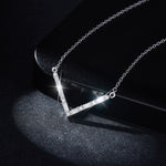 IE0106 MINIMALIST MOISSANITE NECKLACE IN STERLING SILVER