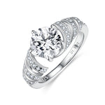 IE0280 MOISSANITE DIAMOND CHUNKY RING STERLING SILVER