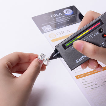 IE0317 TOI ET MOI MOISSANITE DIAMOND RING IN STERLING SILVER