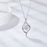 IE5011 FIRST SIGHT MOISSANITE PENDANT NECKLACE IN STERLING SILVER