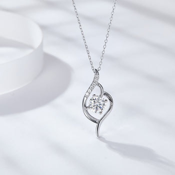 Collier pendentif en moissanite IE5011 FIRST SIGHT en argent sterling