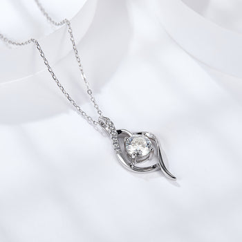 Collier pendentif en moissanite IE5011 FIRST SIGHT en argent sterling