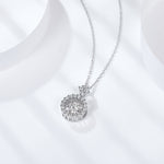 IE5020 0.5CT MINIMALISTS MOISSANITE PENDANT NECKLACE IN STERLING SILVER