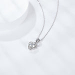 IE5024 1CT ENCASED MOISSANITE STUD PENDANT IN STERLING SILVER