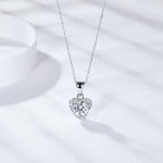 IE5024 1CT ENCASED MOISSANITE STUD PENDANT IN STERLING SILVER