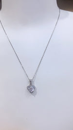 IE5024 1CT ENCASED MOISSANITE STUD PENDANT IN STERLING SILVER