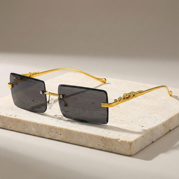 LUNETTES DE SOLEIL MOISSANITE À CROIX GLACÉE