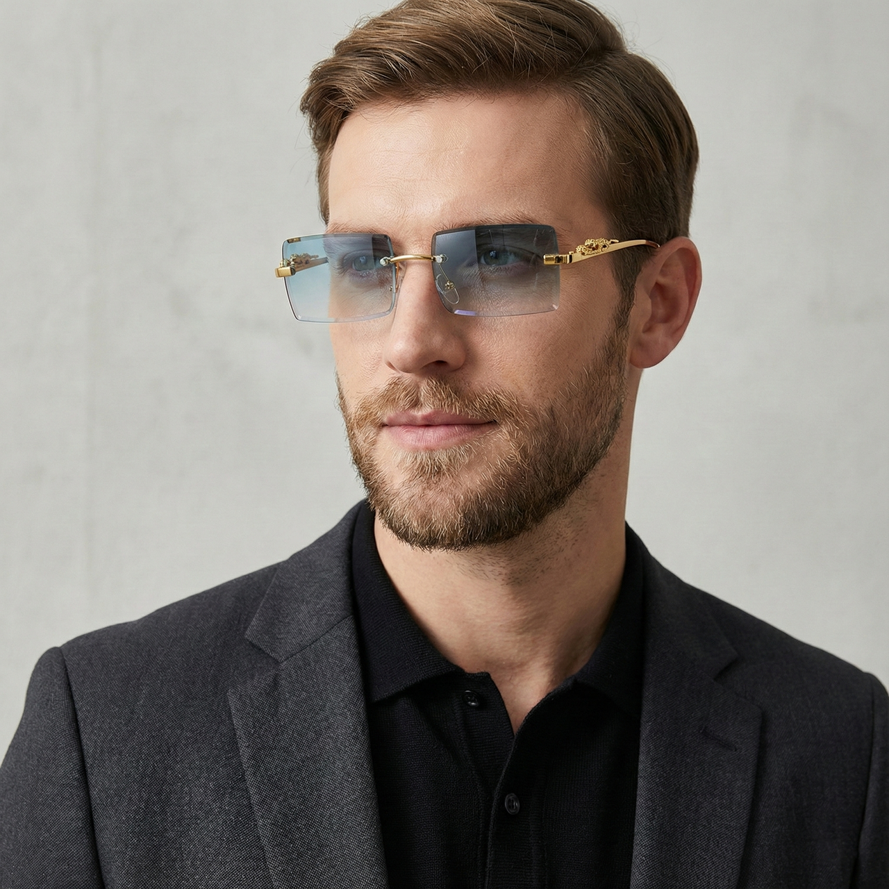 IMPERIAL DRAGON RIMLESS SUNGLASSES