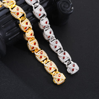 IMPERIAL EMBER MOISSANITE BRACELET IN STERLING SILVER