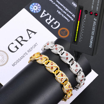 IMPERIAL EMBER MOISSANITE BRACELET IN STERLING SILVER