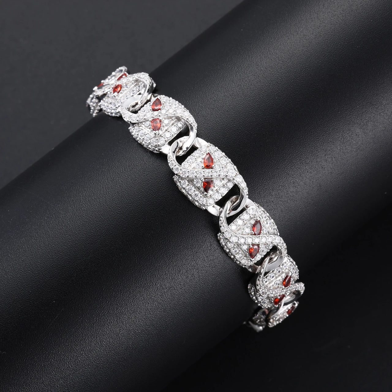 IMPERIAL EMBER MOISSANITE BRACELET IN STERLING SILVER