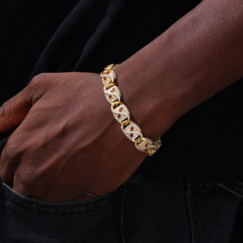 IMPERIAL EMBER MOISSANITE BRACELET IN STERLING SILVER