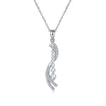 INS MOISSANITE DIAMOND PENDANT IN STERLING SILVER {STYLE 2}