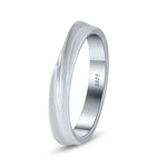 INTERLOCKED ROLLING RING IN STERLING SILVER