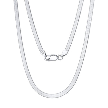 COLLIER ITALIEN À CHAÎNE À CHEVEUX SOUPLE EN ARGENT MASSIF