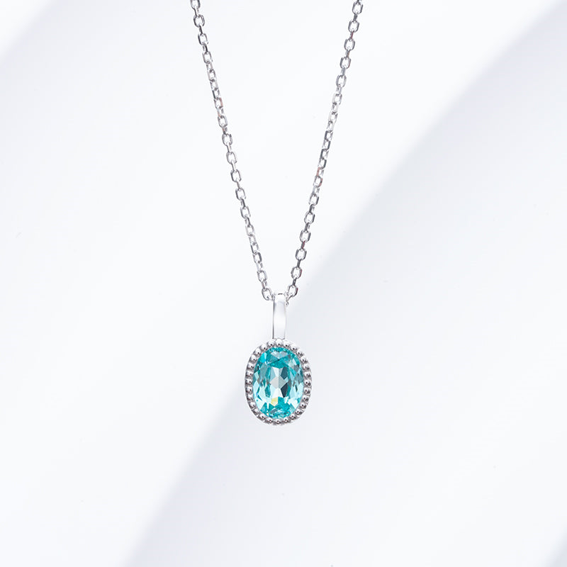 Collier Pendentif Cercle - Or Jaune 14 Carats - Fait Main - Neuf Sans Boîte