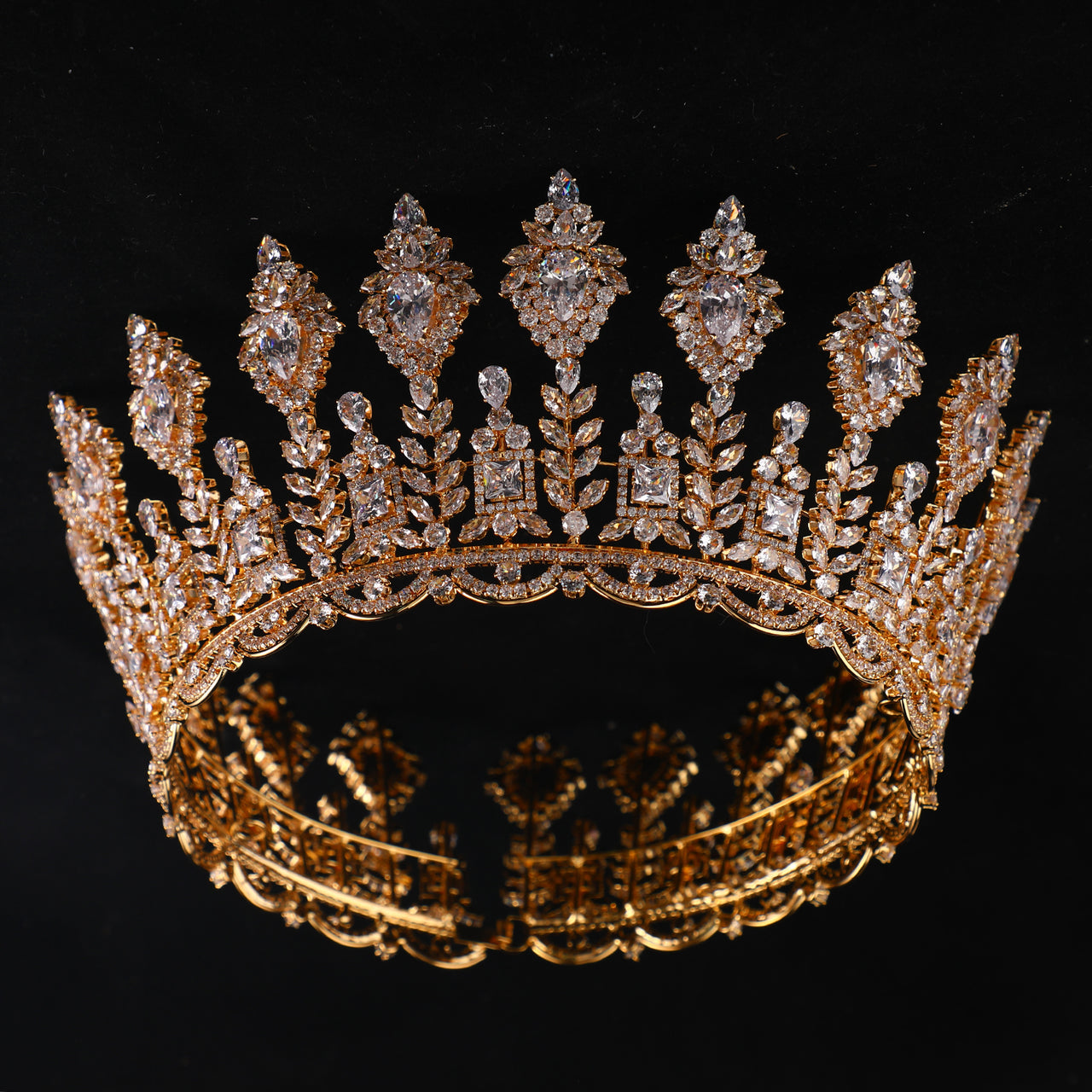 LAUREL FLARE CREST TIARA CROWN