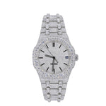 LUMINOUS FROST STUDED BAND MOISSANITE DIAMOND WATCH