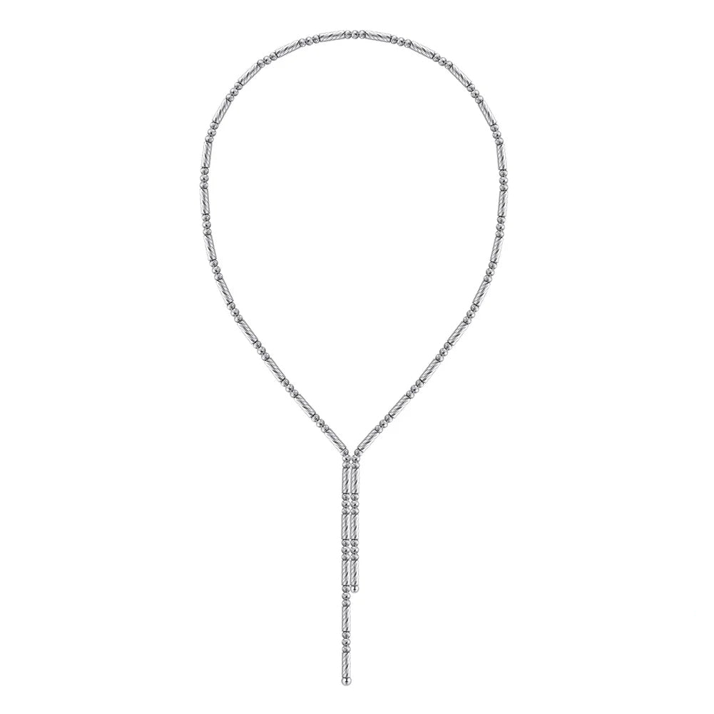 MAGNET SWITCH MULTI-WAY CHAIN NECKLACE/BRACELET IN STERLING SILVER