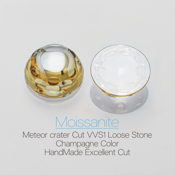 DIAMANTS EN LIBRE DE MOISSANITE TRANCHÉE PAR UN CRATÈRE DE MÉTÉO