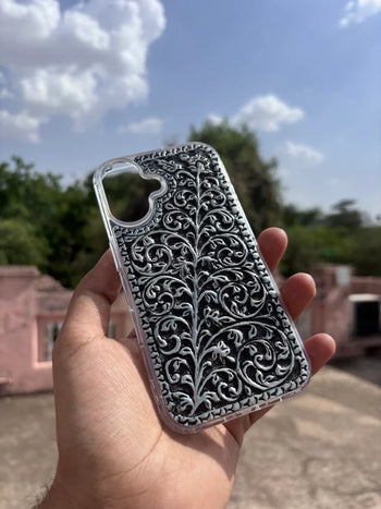 MIDNIGHT VINE PHONE CASE IN STERLING SILVER