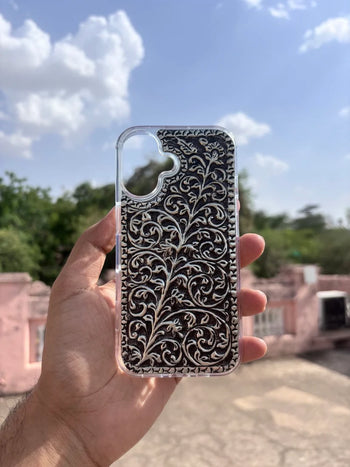 MIDNIGHT VINE PHONE CASE IN STERLING SILVER