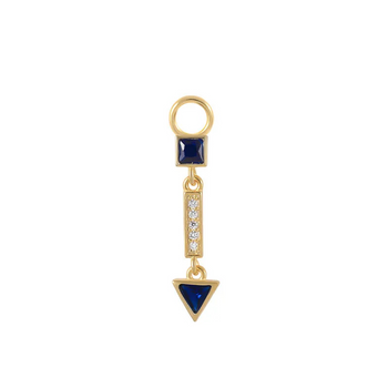 MINI CHARM DROP PIERCINGS ACCESSORY IN STERLING SILVER