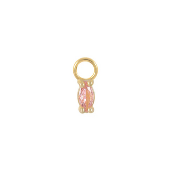 MINI CHARM DROP PIERCINGS ACCESSORY IN STERLING SILVER