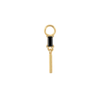 MINI CHARM DROP PIERCINGS ACCESSORY IN STERLING SILVER