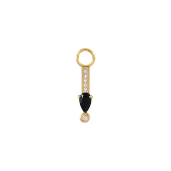 MINI CHARM DROP PIERCINGS ACCESSORY IN STERLING SILVER