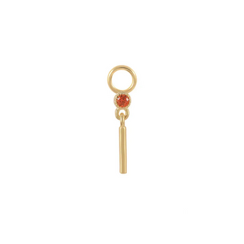 MINI CHARM DROP PIERCINGS ACCESSORY IN STERLING SILVER