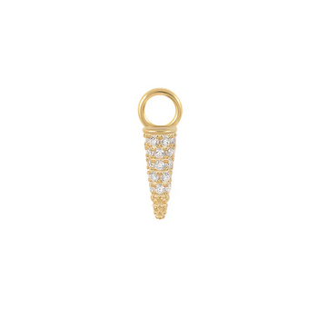 MINI CHARM DROP PIERCINGS ACCESSORY IN STERLING SILVER