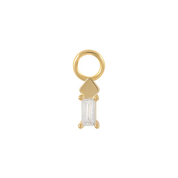 MINI CHARM DROP PIERCINGS ACCESSORY IN STERLING SILVER