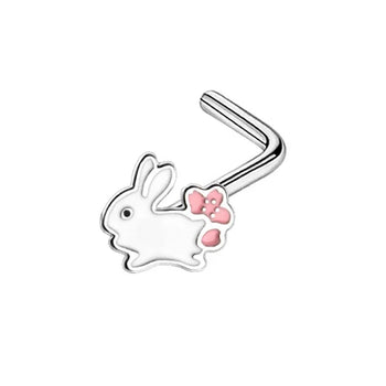 MINI CHARM NOSE PIERCINGS IN STERLING SILVER