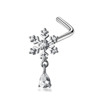 MINI CHARM NOSE PIERCINGS IN STERLING SILVER