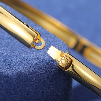 BRACELET JOINT MINIMALISTE EN MISSANITE À LIGNES PARALLÈLES ET ARGENT MASSIF