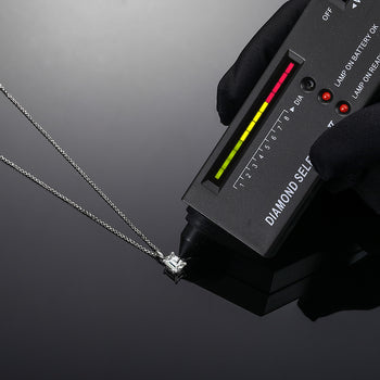 Pendentif en moissanite taille émeraude 1 carat en argent sterling