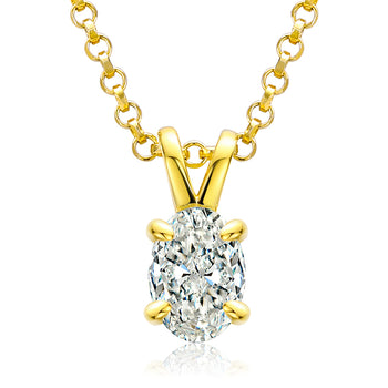 Pendentif en moissanite 1 carat taille poire en argent sterling