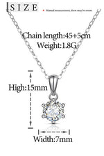 MOISSANITE 1CT ROUND BRILLIANT CUT PENDANT IN STERLING SILVER